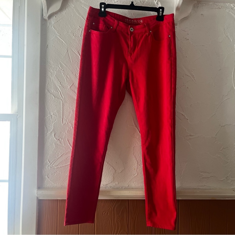 Originals Red Straight-Leg Jeans